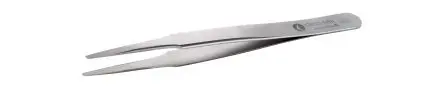 Produktfoto 1 von ideal-tek Kohlenstoffstahl Pinzette, 120mm, Spitze Gerade