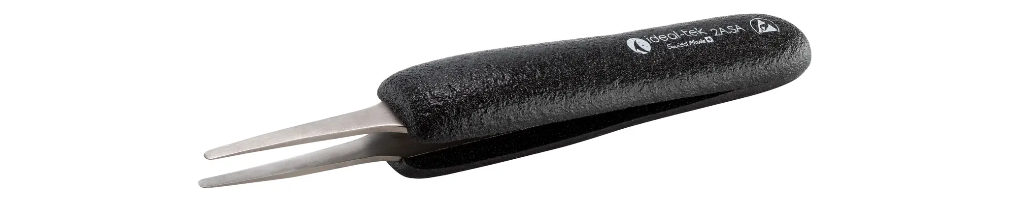 Produktfoto 1 von ideal-tek 2A.SA.DN.6 Edelstahl Pinzette, 125 mm Gerade, Spitze Gerade Antimagnetisch ESD-sicher