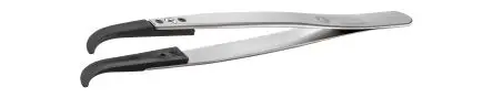 Produktfoto 1 von ideal-tek Edelstahl Pinzette, 130mm, Spitze Gebogen Antimagnetisch ESD-Sicherheit