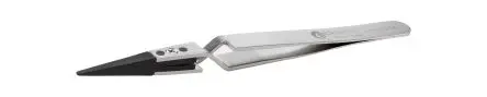 Produktfoto 1 von ideal-tek Edelstahl Pinzette, 130mm, Spitze Gerade Antimagnetisch ESD-Sicherheit