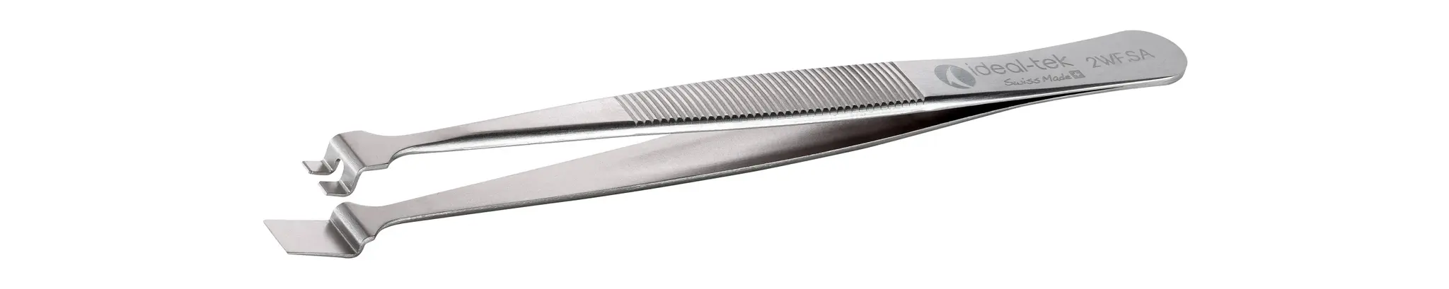 Produktfoto 1 von ideal-tek 2WF.SA.1 Edelstahl Pinzette, 120 mm Gerade, Spitze Wafer Antimagnetisch