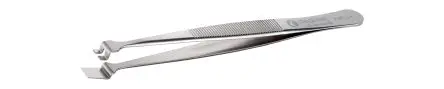 Produktfoto 1 von ideal-tek Edelstahl Pinzette, 120mm, Spitze Wafer Antimagnetisch