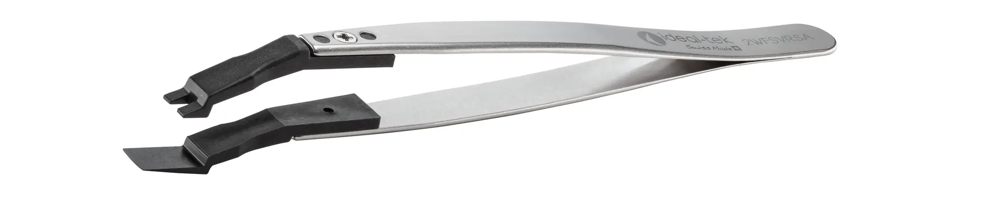 Produktfoto 1 von ideal-tek 2WFSVR.SA.1 Edelstahl Pinzette, 130 mm Gerade, Spitze Wafer Antimagnetisch ESD-sicher