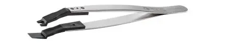Produktfoto 1 von ideal-tek Edelstahl Pinzette, 130mm, Spitze Wafer Antimagnetisch ESD-Sicherheit