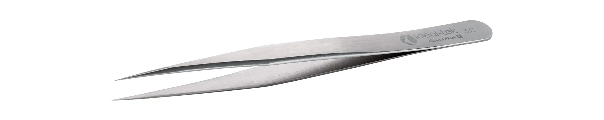 Produktfoto 1 von ideal-tek 3.C.0 Kohlenstoffstahl Pinzette, 120 mm Gerade, Spitze Gerade