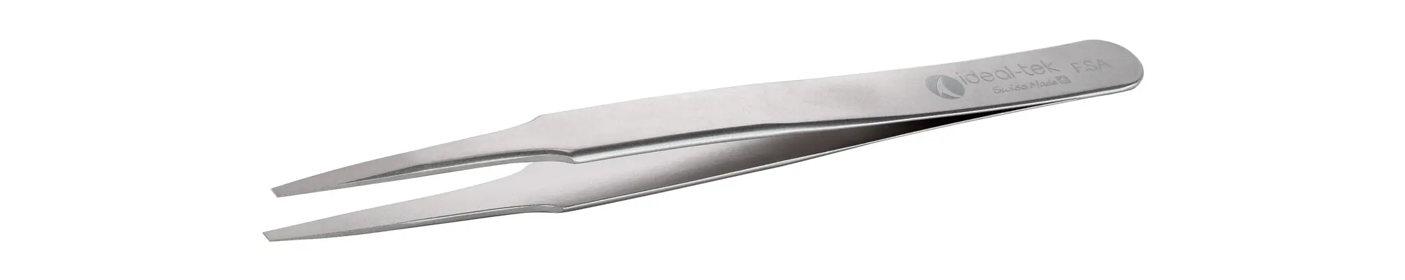 Produktfoto 1 von ideal-tek F.SA.0 Edelstahl Pinzette, 120 mm Gerade, Spitze Gerade Antimagnetisch