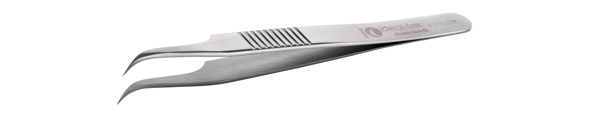 Produktfoto 1 von ideal-tek 7SG.CX.0 Antimagnetische, säurebeständige Superlegierung (CX) Pinzette, 120 mm Gebogen, Spitze Gebogen