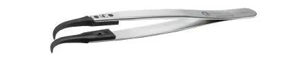Produktfoto 1 von ideal-tek Edelstahl Pinzette, 130mm, Spitze Gebogen Antimagnetisch ESD-Sicherheit