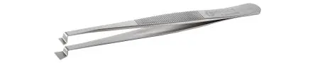 Produktfoto 1 von ideal-tek Edelstahl Pinzette, 120mm, Spitze Wafer Antimagnetisch