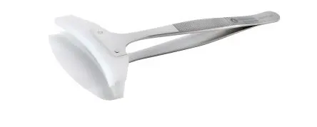 Produktfoto 1 von ideal-tek Edelstahl Pinzette, 150mm, Spitze Wafer Antimagnetisch