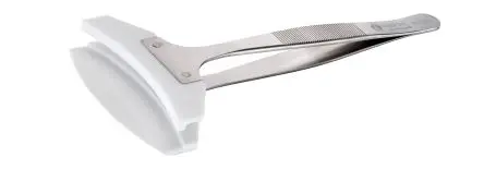Produktfoto 1 von ideal-tek Edelstahl Pinzette, 150mm, Spitze Wafer Antimagnetisch