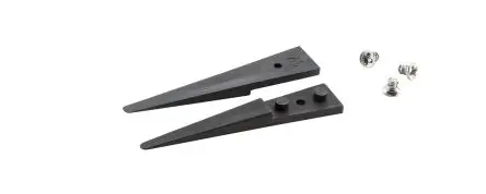 Produktfoto 1 von ideal-tek Polyvinylfluorid Pinzette, 40mm, Spitze Gerade 2-teilig ESD-Sicherheit