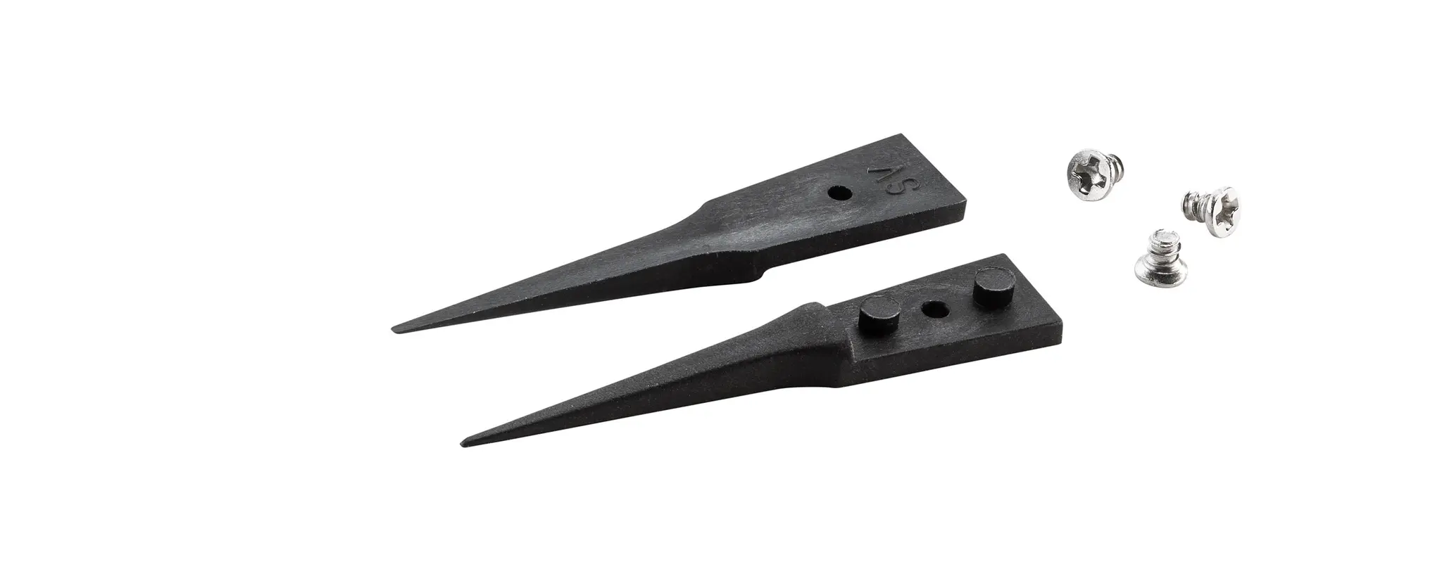 Produktfoto 1 von ideal-tek A5SV PVDF Pinzette, 40 mm Gerade, Spitze Gerade  ESD-sicher