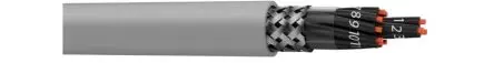 Produktfoto 1 von AXINDUS CY Steuerkabel, 3-adrig 1mm² 17 AWG Schwarz Geschirmt, Polyvinylchlorid