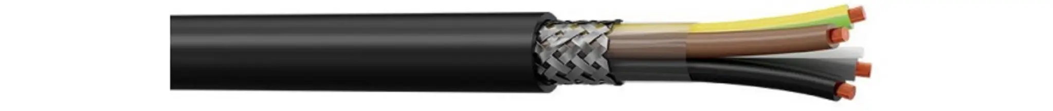 Produktfoto 1 von AXINDUS CY Steuerkabel, 4-adrig 4 mm² 12 AWG Schwarz Geschirmt, Polyvinylchlorid