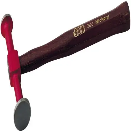 Produktfoto 1 von SAM Hammer, Richthammer aus Stahl 430 g Hickory-Holz-Stiel 300 mm