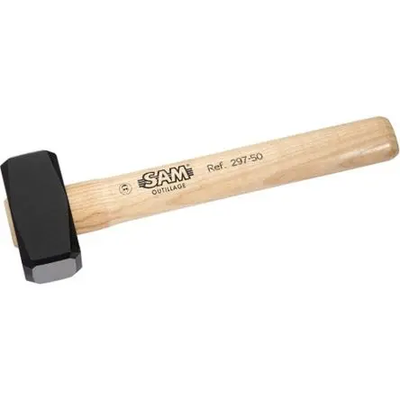 Produktfoto 1 von SAM Schonhammer, Fäustel aus Geschmiedete Legierung 1500 g Eschenholz-Stiel 260mm