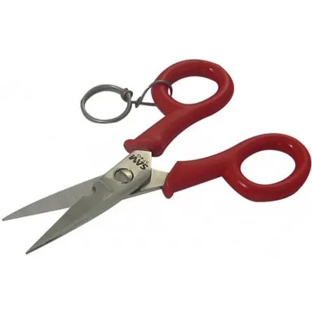 Produktfoto 1 von SAM Schere Stahl geschmiedet 144 mm Elektriker Nylon verstärkt-Griff
