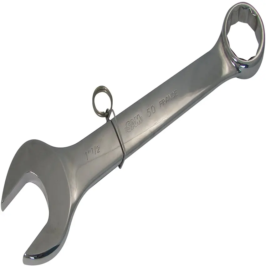 Produktfoto 1 von SAM Schraubenschlüssel Ratschen-Maulschlüssel, Komfortgriff Griff, Backenweite 6 mm, / Länge 115 mm