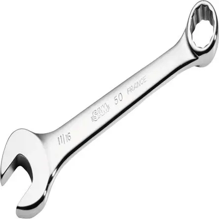 SAM Schraubenschlüssel Ratschen-Maulschlüssel, Komfortgriff Griff, Backenweite 0.4375 in, / Länge 152mm