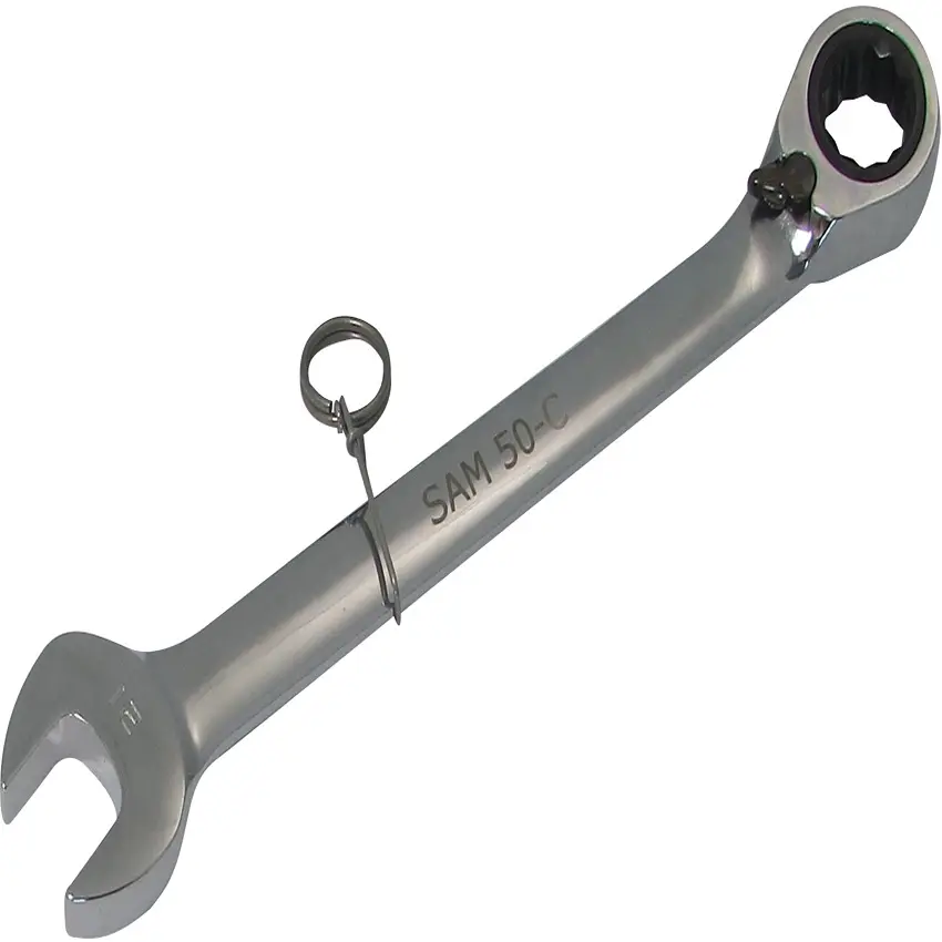 Produktfoto 1 von SAM Schraubenschlüssel Ratschen-Maulschlüssel, Ratsche Griff, Backenweite 32 mm, / Länge 417.5 mm