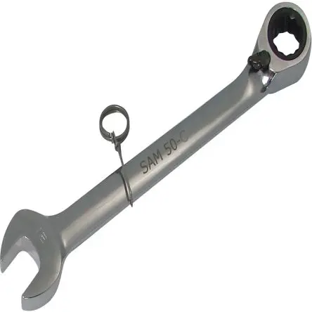 Produktfoto 1 von SAM Schraubenschlüssel Ratschen-Maulschlüssel, Ratsche Griff, Backenweite 32 mm, / Länge 417.5mm