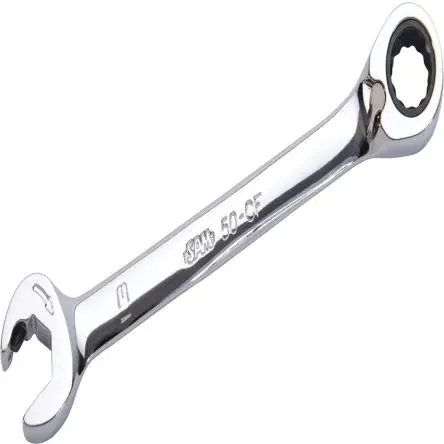 SAM Schraubenschlüssel Ratschen-Maulschlüssel, Ratsche Griff, Backenweite 19 mm, / Länge 246mm