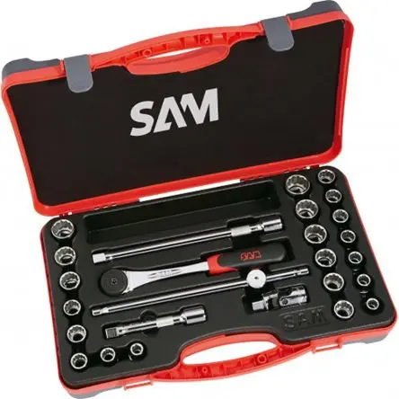 Produktfoto 1 von SAM Steckschlüsselsatz 1/2 in Bi-Hex 1/2 26-teilig