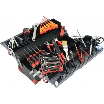 Produktfoto 1 von SAM Elektromechanik-Set Werkzeugsatz, Rahmenklemme 83-teilig