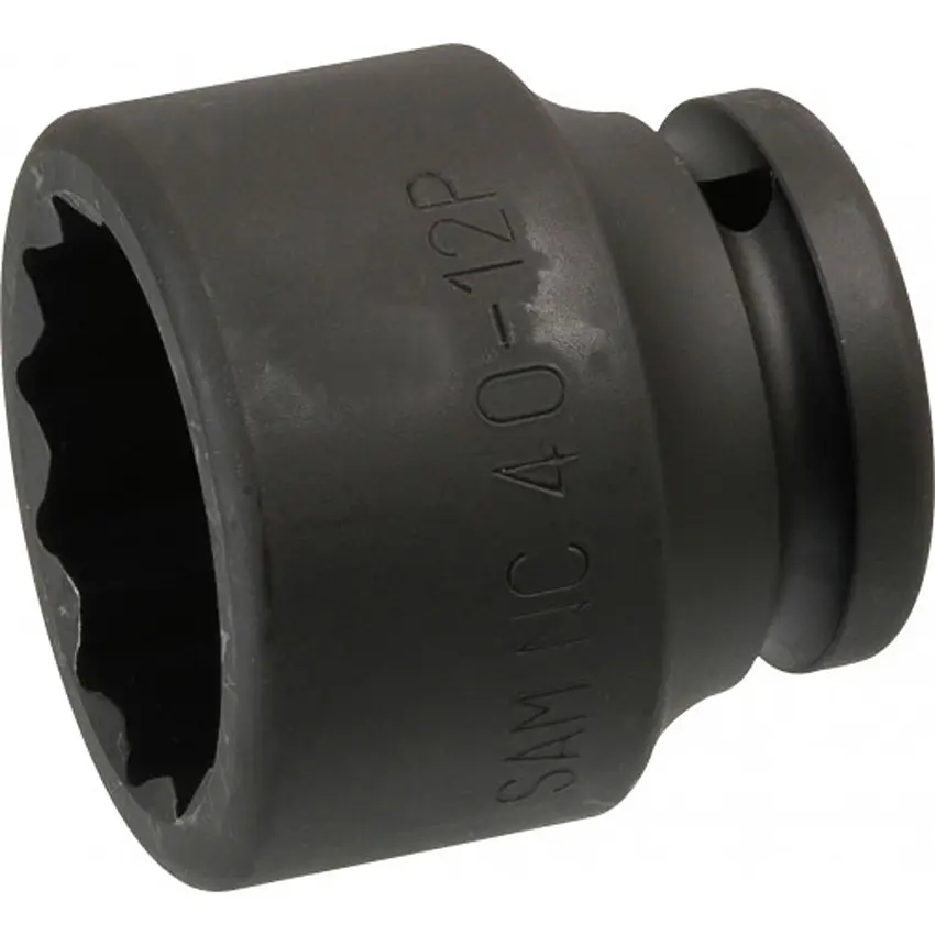 Produktfoto 1 von SAM 3/4 in, 40 mm 12-Kant Schlag-Steckschlüssel lang, 57 mm