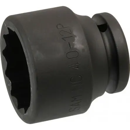 Produktfoto 1 von SAM 3/4 in, 40 mm 12-Kant Schlag-Steckschlüssel lang, 57mm