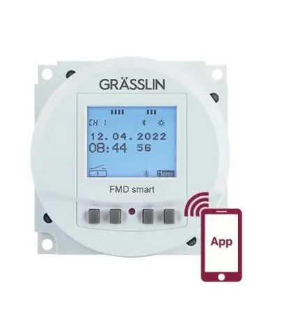 Produktfoto 1 von Grässlin Digital Zeitschaltuhr 230V ac, Wöchentlich, 1-Kanal