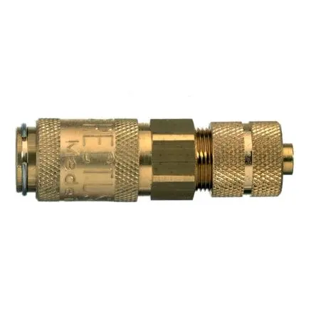 Produktfoto 1 von Legris Pneumatische Schnellsteckkupplung, Messing vernickelt M8 x 0 Buchse, 10mm