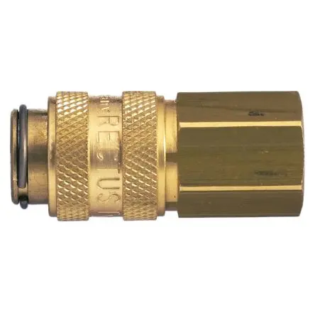 Produktfoto 1 von Legris Pneumatische Schnellsteckkupplung, Messing vernickelt 1/4 in Stecker, Niederdruckanschluss, 16mm
