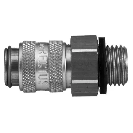 Produktfoto 1 von Legris Pneumatische Schnellsteckkupplung, Messing vernickelt 1/4 in Buchse, Niederdruckanschluss, 16mm