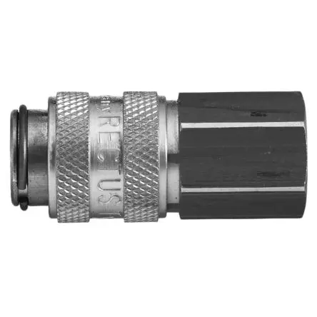 Produktfoto 1 von Legris Pneumatische Schnellsteckkupplung, Messing vernickelt 1/4 in Buchse, Kupplungssystem mit Einhandbedienung, 16mm