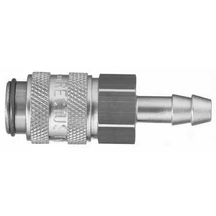 Produktfoto 1 von Legris Pneumatische Schnellsteckkupplung, Messing vernickelt 6 mm Buchse, Kupplungssystem mit Einhandbedienung, 16mm