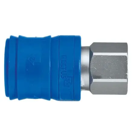 Produktfoto 1 von Legris Pneumatische Schnellsteckkupplung, Messing vernickelt 1/4 in Stecker/Buchse, 31mm