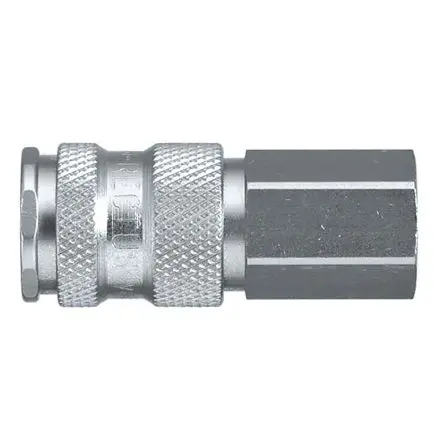 Produktfoto 1 von Legris Pneumatische Schnellsteckkupplung, Messing vernickelt 1/4 in Stecker/Buchse, 23mm