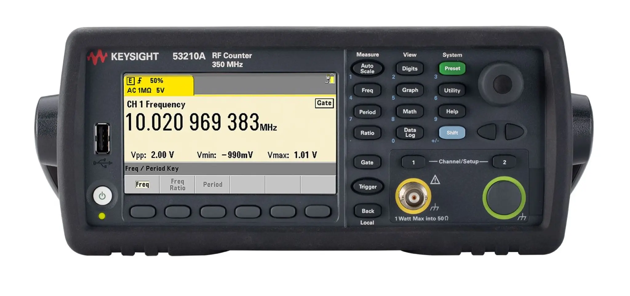 Produktfoto 1 von Keysight Technologies 53210A Frequenzzähler 10 Digits 0 Hz / 350 MHz, BNC