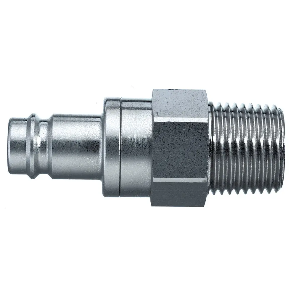 Produktfoto 1 von Legris Pneumatische Schnellsteckkupplung Messing vernickelt Stecker/Buchse
