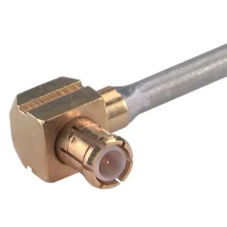 Produktfoto 1 von Huber+Suhner 16_MCX Stecker Koaxialsteckverbinder Koaxialer PCB-Stecker, Kabel, für EZ-86-TP-M17-Kabel, 50 Ω Lot, 8.65 x