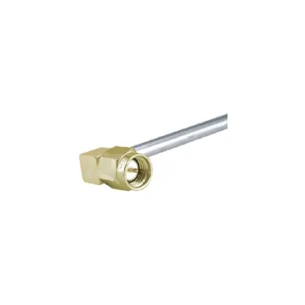 Produktfoto 1 von Huber+Suhner 16_SMA Stecker Koaxialsteckverbinder Koaxialer PCB-Stecker, Kabel, 50 Ω Lot, gewinkelt