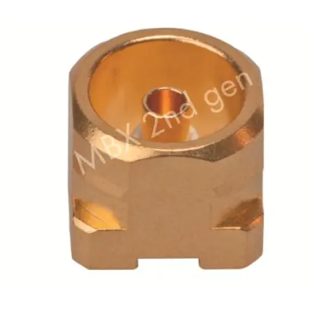 Produktfoto 1 von Huber+Suhner 82_MBX Buchse Koaxialsteckverbinder Koaxialer PCB-Stecker, Oberfläche, 50 Ω SMD, 5 x 6 x 6 mm, Gerade