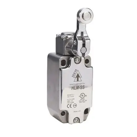 Produktfoto 1 von IDEM HLM-SS Sicherheitsendschalter, Kurzer Rollenhebel, IP67, IP69K, Edelstahl 240V ac 3A