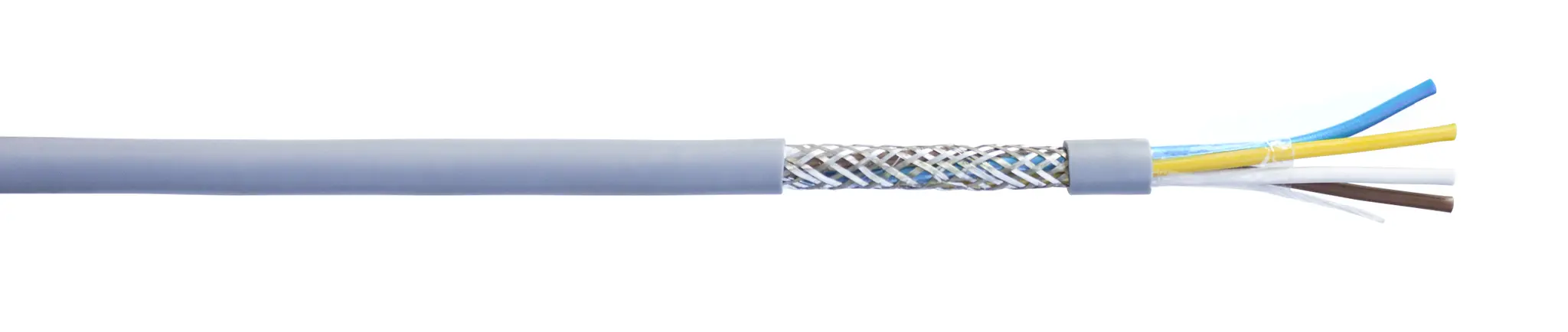 Produktfoto 1 von AXINDUS SM Netzkabel, 4-adrig Grau /Ø 7.1 mm Außen-ø , 100 m 80 °C, 500 V ac, Polyvinylchlorid