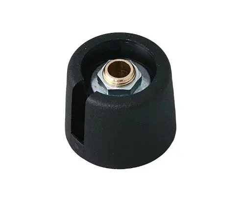 Produktfoto 1 von OKW Potentiometer Drehknopf Schwarz Ø 20mm x 16mm, Rund Schaft 6mm