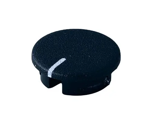 Produktfoto 1 von OKW Potentiometer Drehknopf Schwarz, Zeiger Weiß, Rund