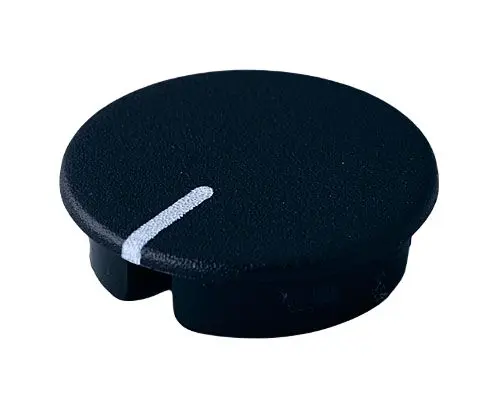 Produktfoto 1 von OKW Potentiometer Drehknopf Schwarz, Zeiger Weiß, Rund