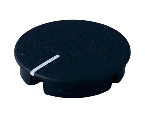 Produktfoto 1 von OKW Potentiometer Drehknopf Schwarz, Zeiger Weiß, Rund